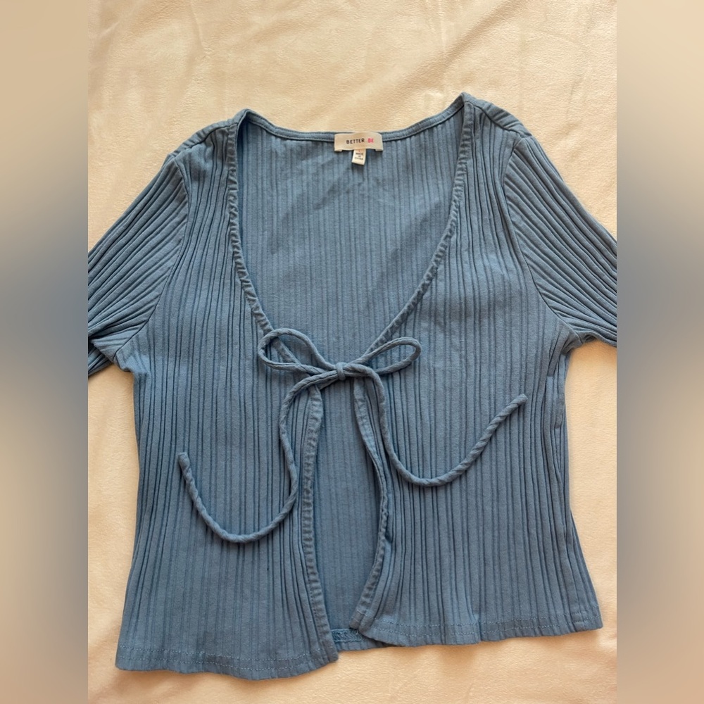Light Blue Long Sleeve Blouse
